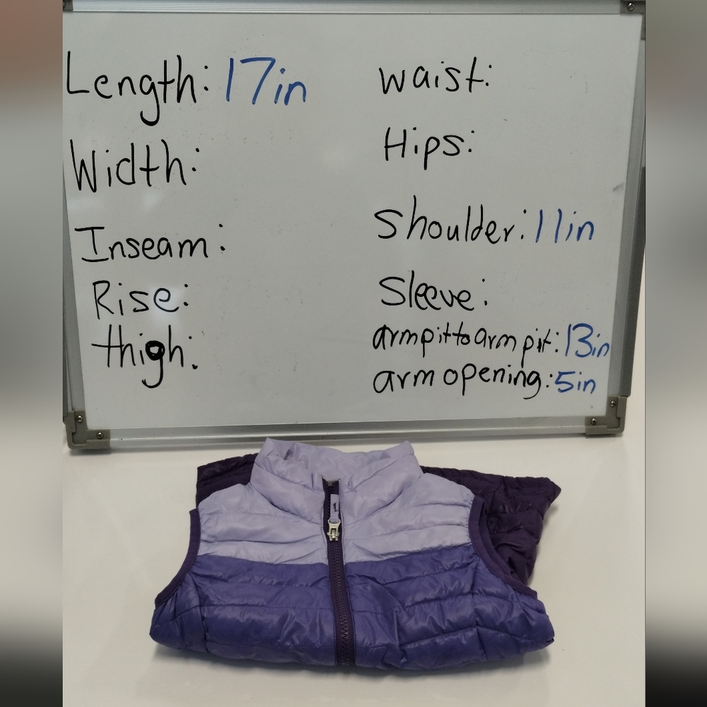 Free Country Ultra Lightweight Power Down Quilted Vest Full Zip Purple XS - Picture 7 of 14
